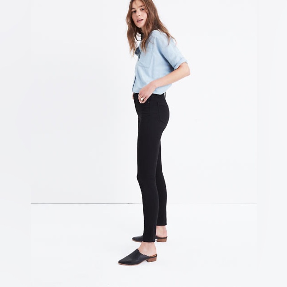 Madewell High Riser Skinny Skinny Jeans in Black